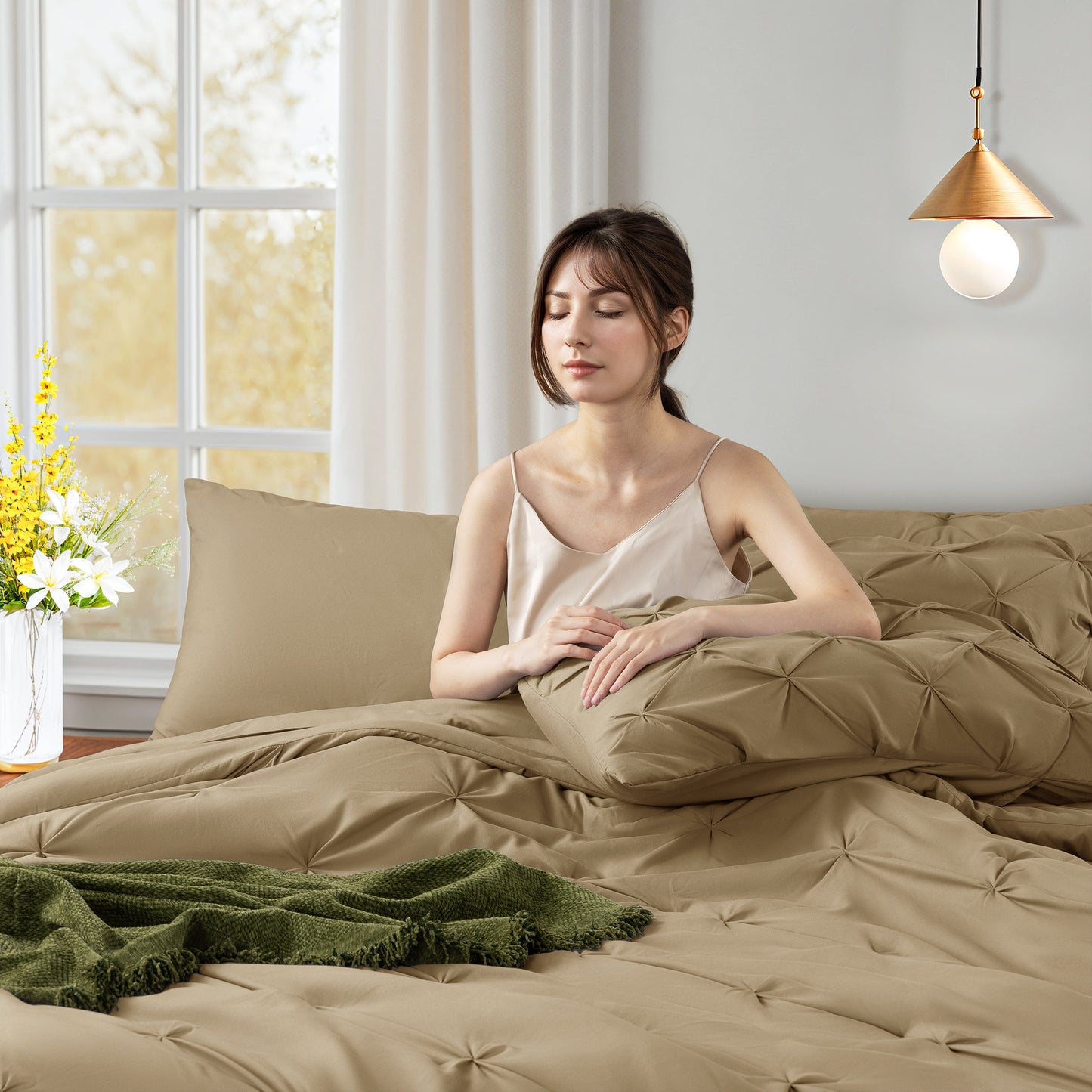 Baauye Luxury Comforter Set -7PC