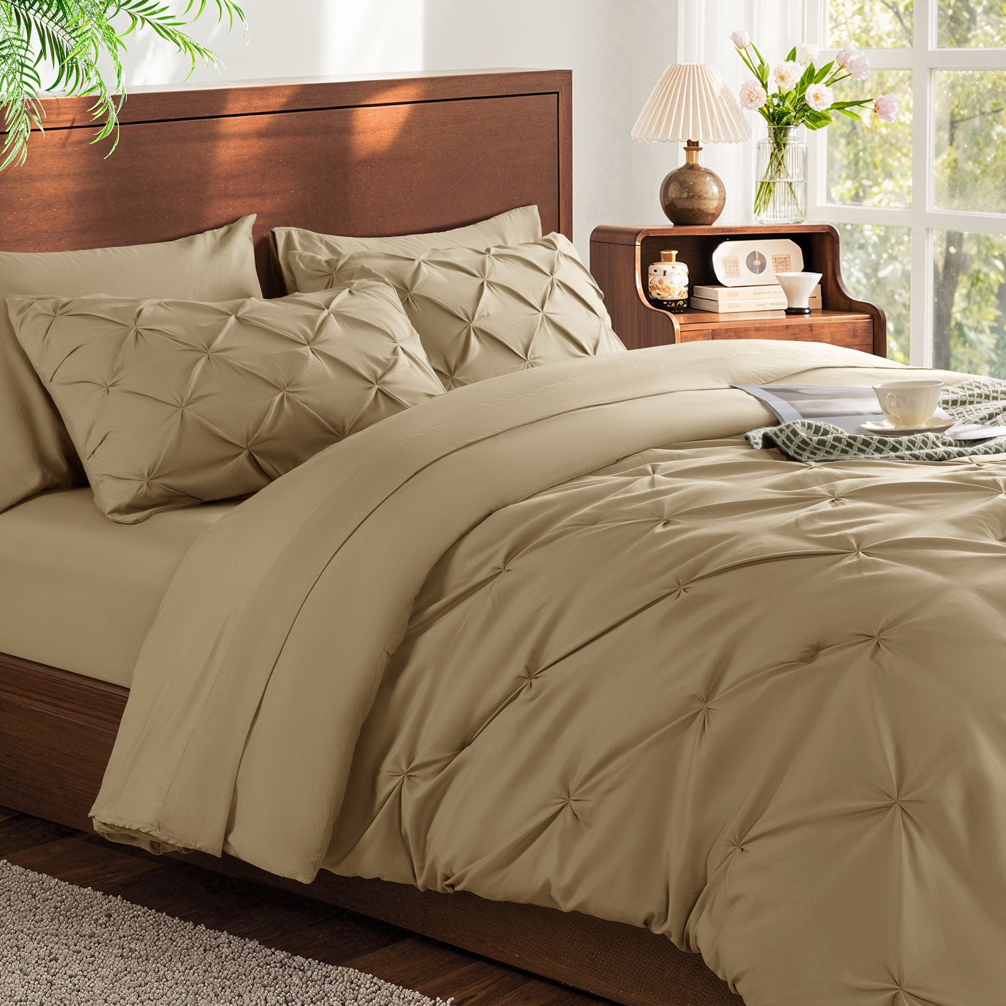 Baauye Luxury Comforter Set -7PC