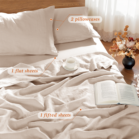 Natural Linen Sheet Set