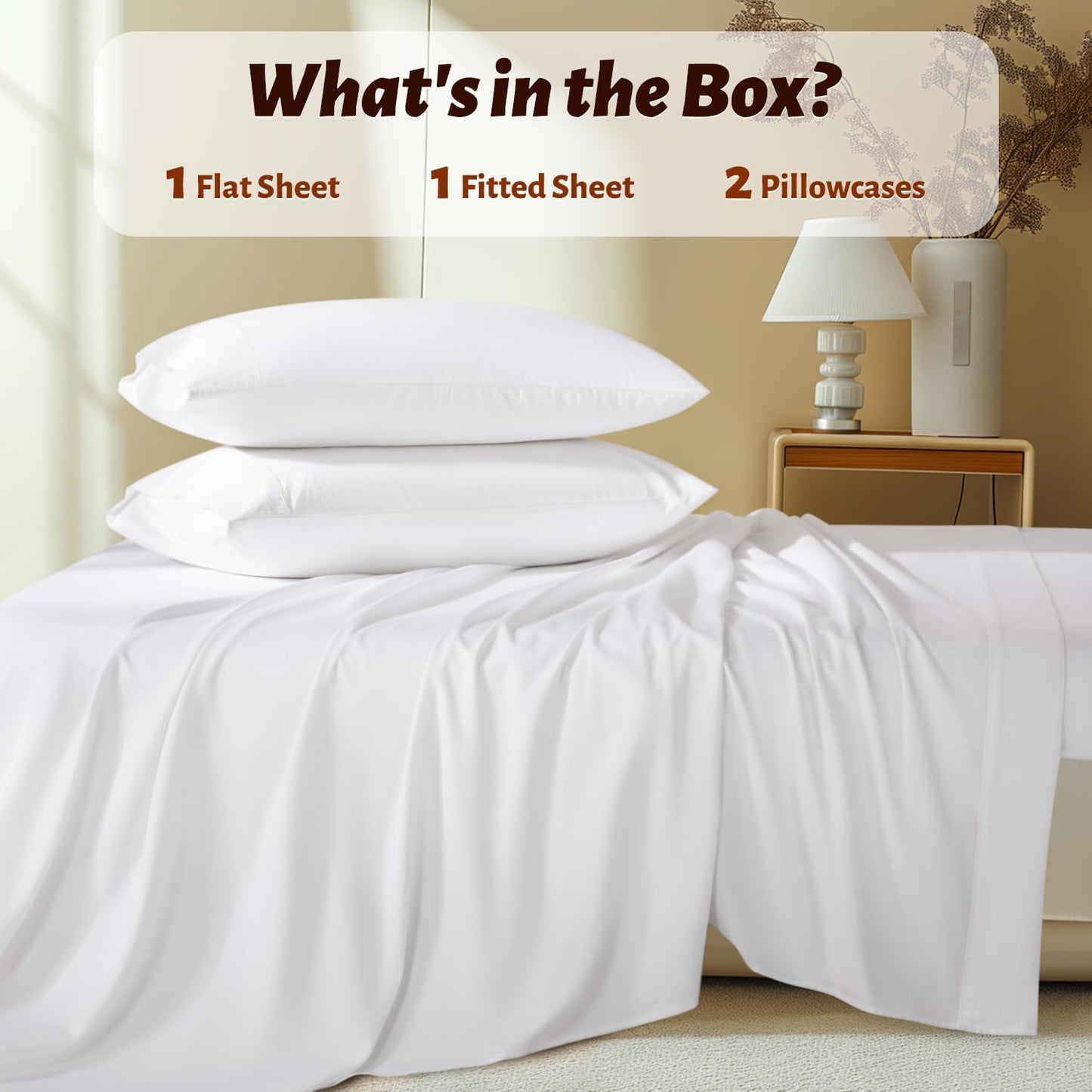 1000TC Egyptian Cotton Sheets-Cool-4 PC