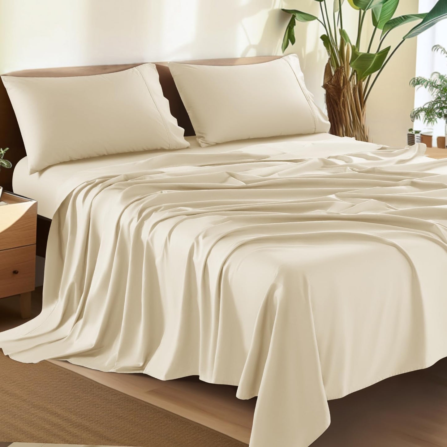1500TC Egyptian Cotton Sheet Set -4PC