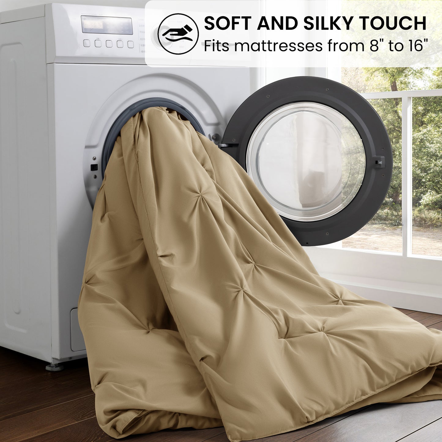 Baauye Luxury Comforter Set -7PC