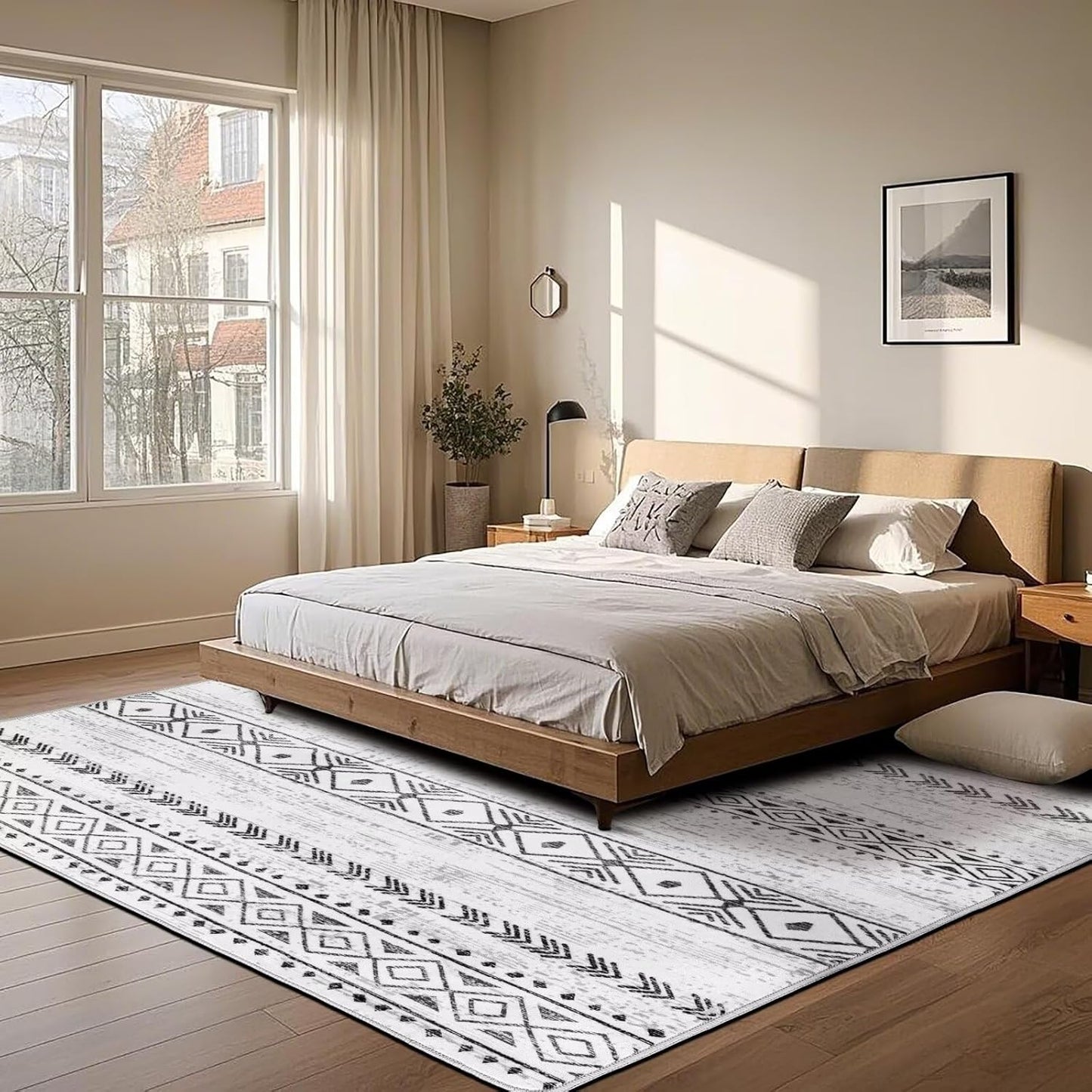 Vintage Boho Machine Washable Rug