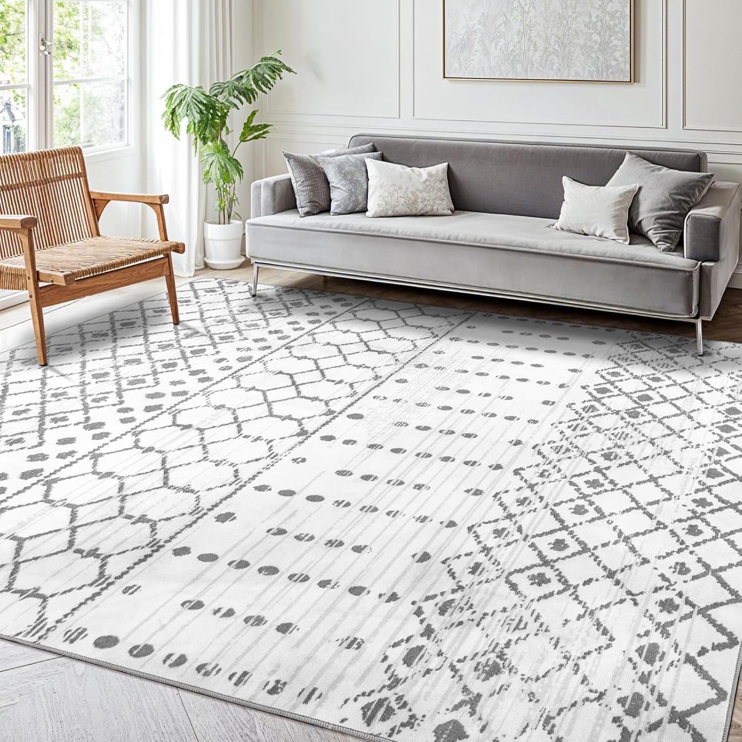 Modern Neutral Non - Slip Rug