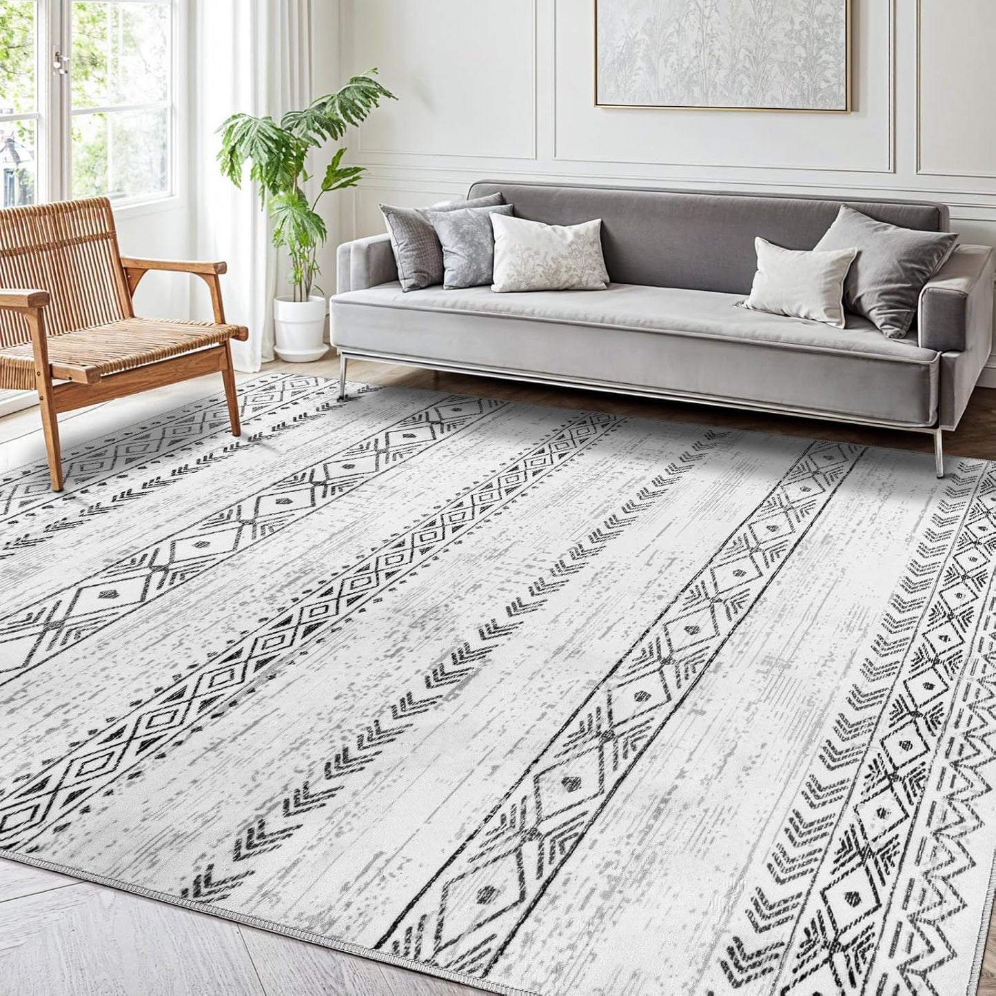 Modern Neutral Non - Slip Rug
