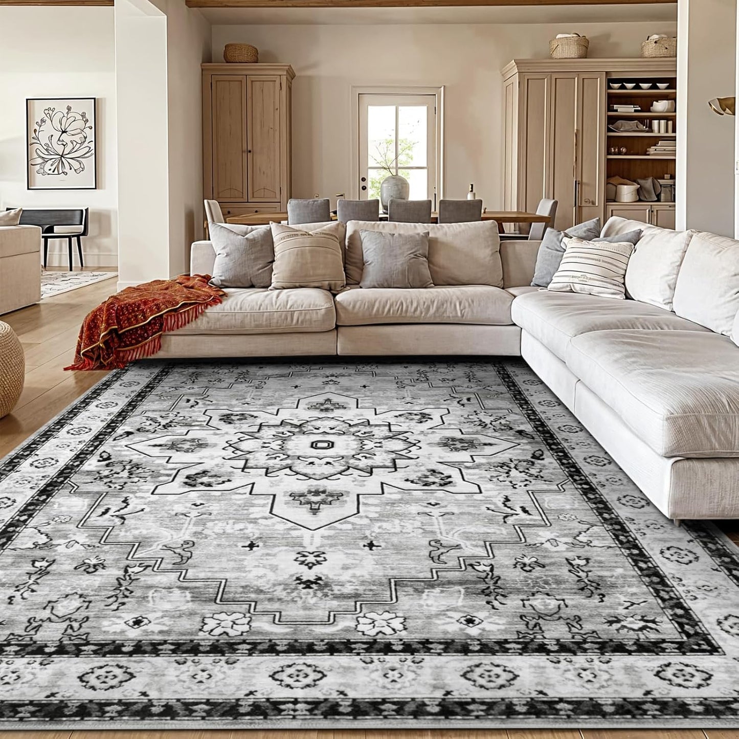 Washable Non-Slip Soft Pet-Friendly Rug