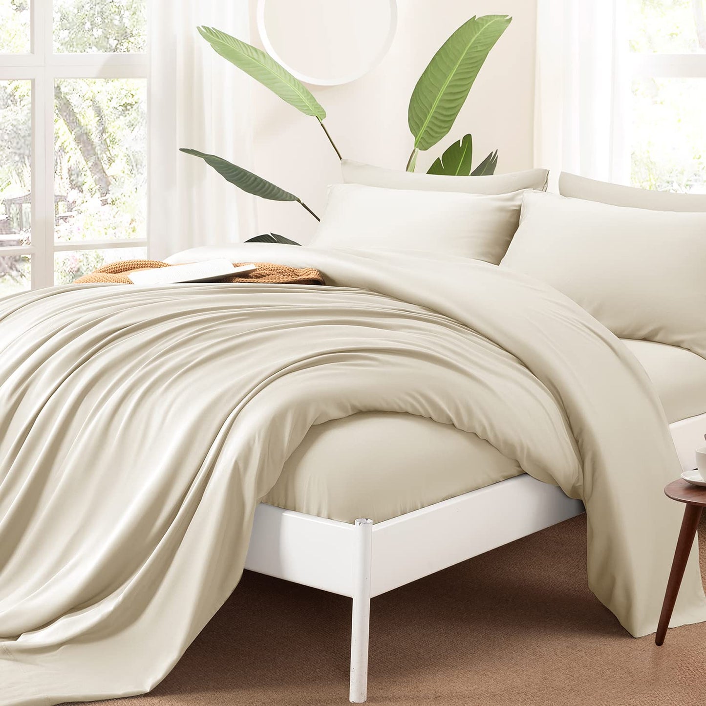 KATOON 100% Bamboo Cooling Sheet 4/6 Pieces