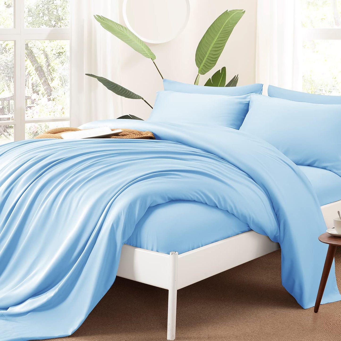 KATOON 100% Bamboo Cooling Sheet 4/6 Pieces