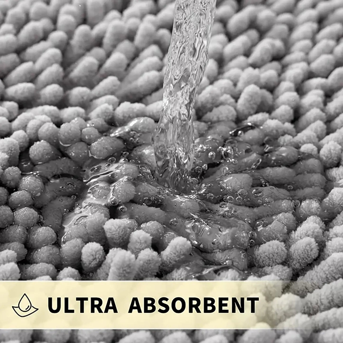 Chenille Soft Plush Bathroom Mat