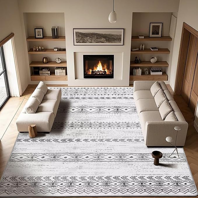 Vintage Boho Machine Washable Rug