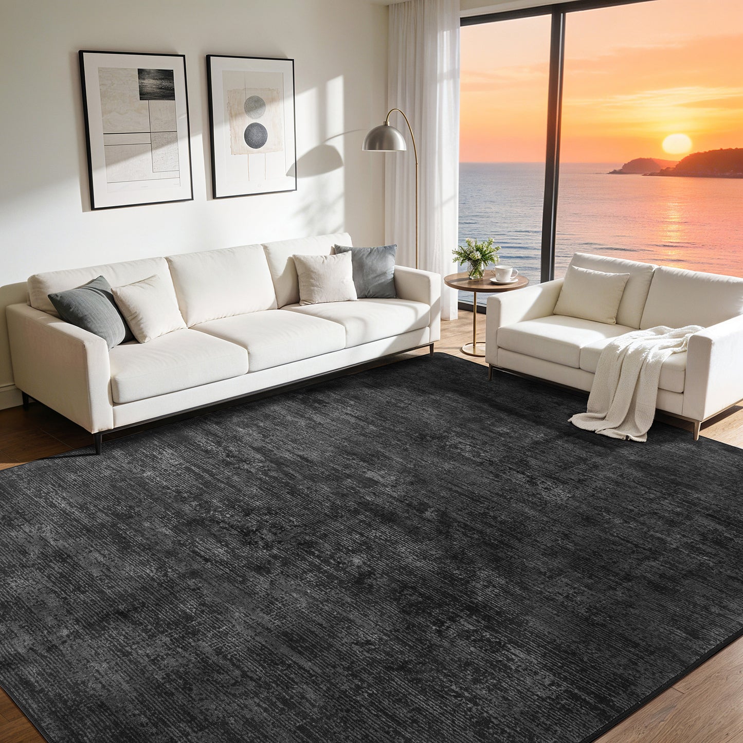 Neutral Vintage Absorbent Soft Rug