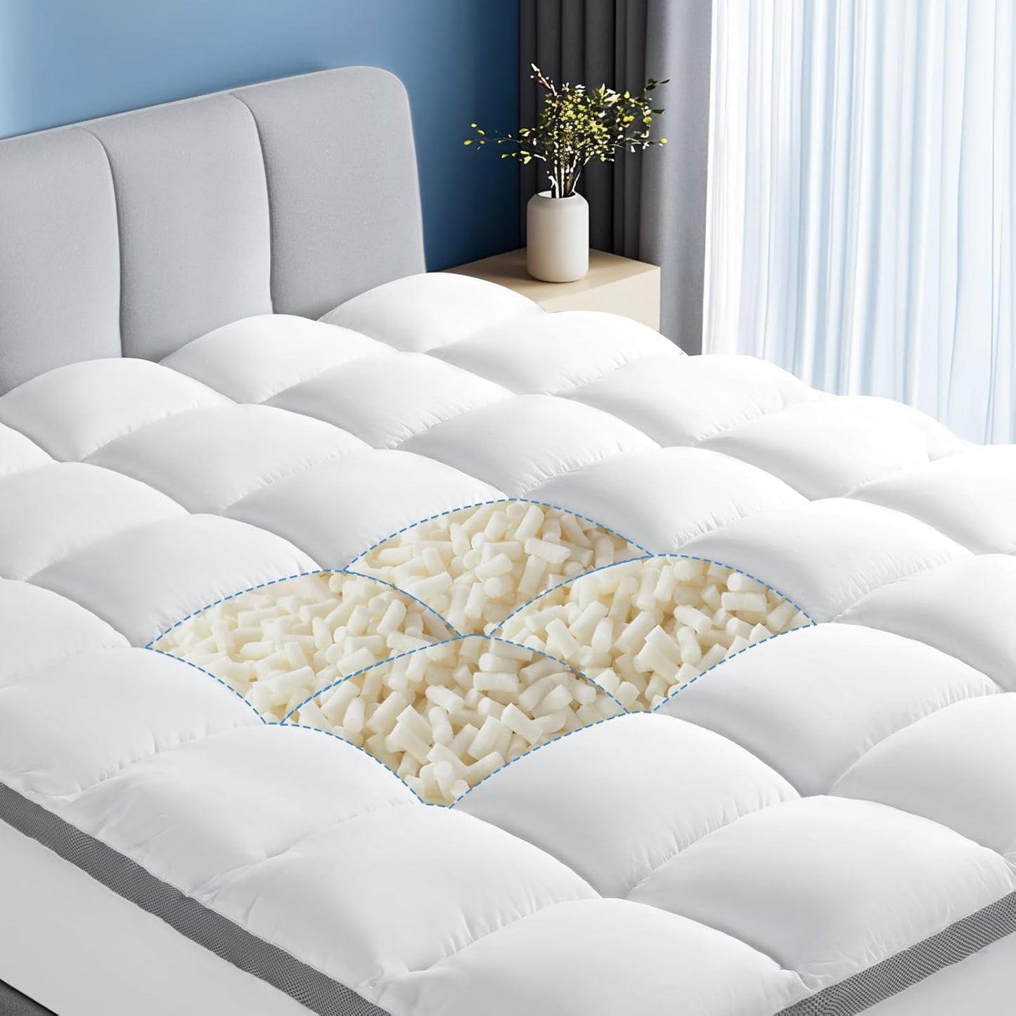 Ergonomic Supportive Memory Foam Mattress Topper