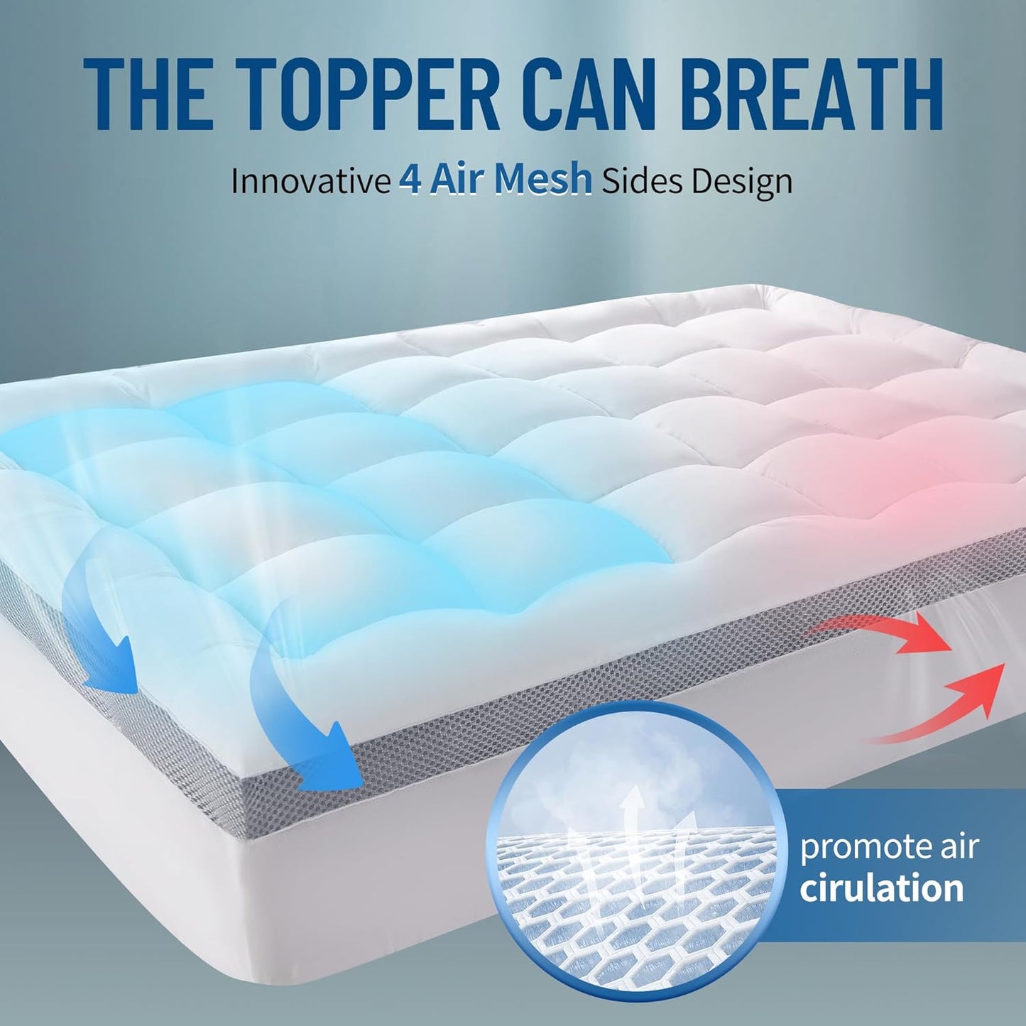 Ergonomic Supportive Memory Foam Mattress Topper