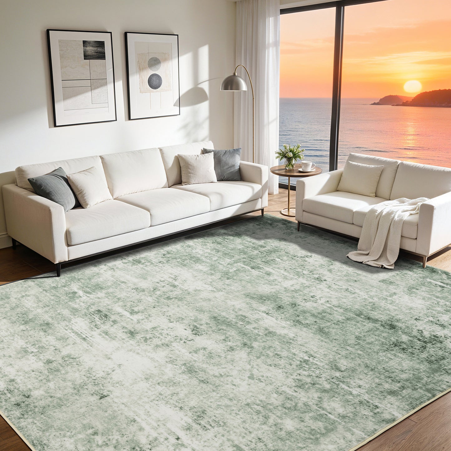 Neutral Vintage Absorbent Soft Rug