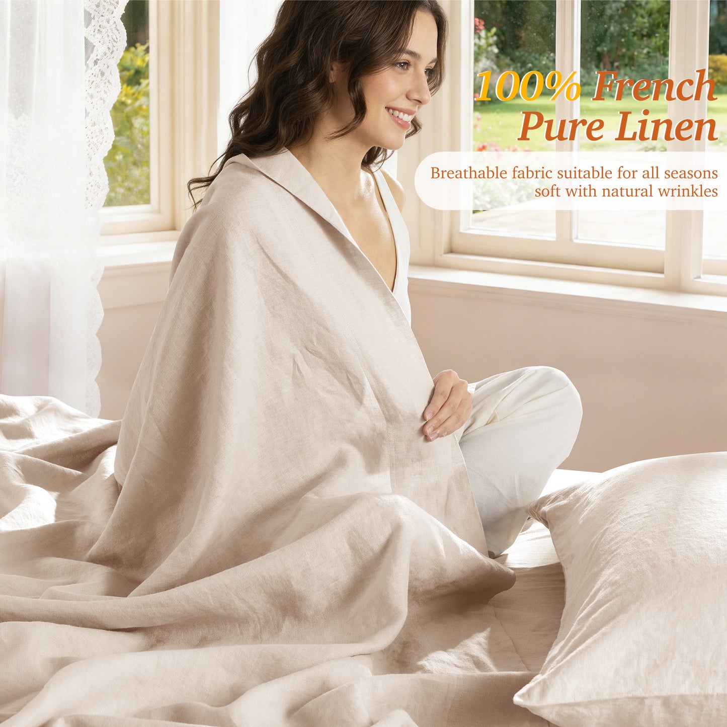 Natural Linen Sheet Set