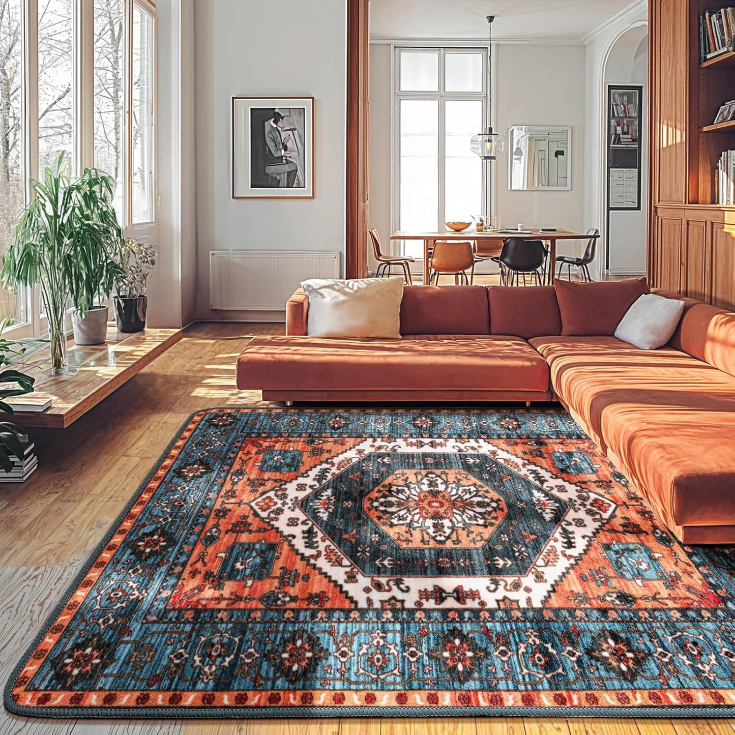 Neutral Vintage Absorbent Soft Rug