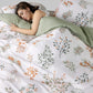 Floral Cotton Duvet Cover 3 Piece Set