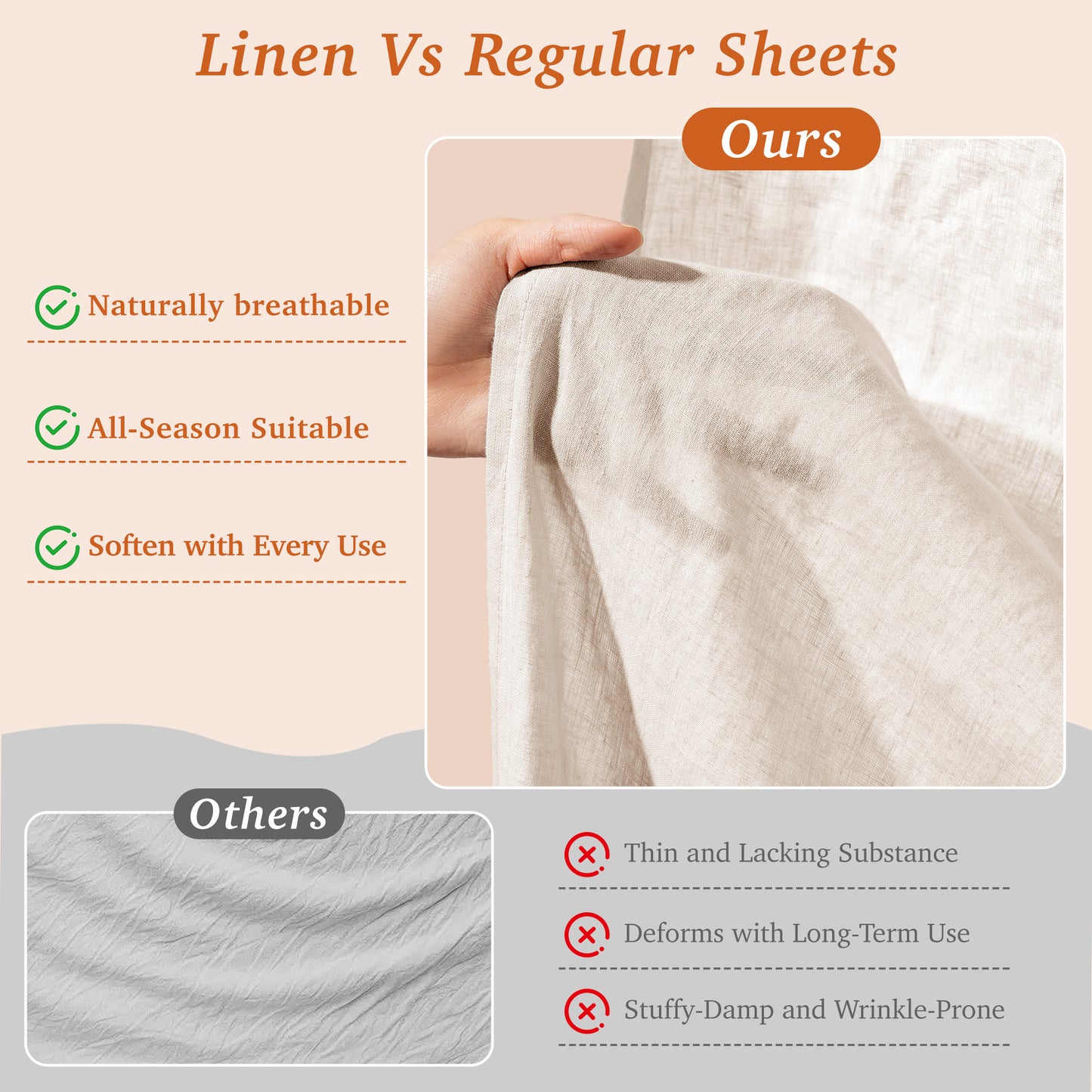 Natural Linen Sheet Set