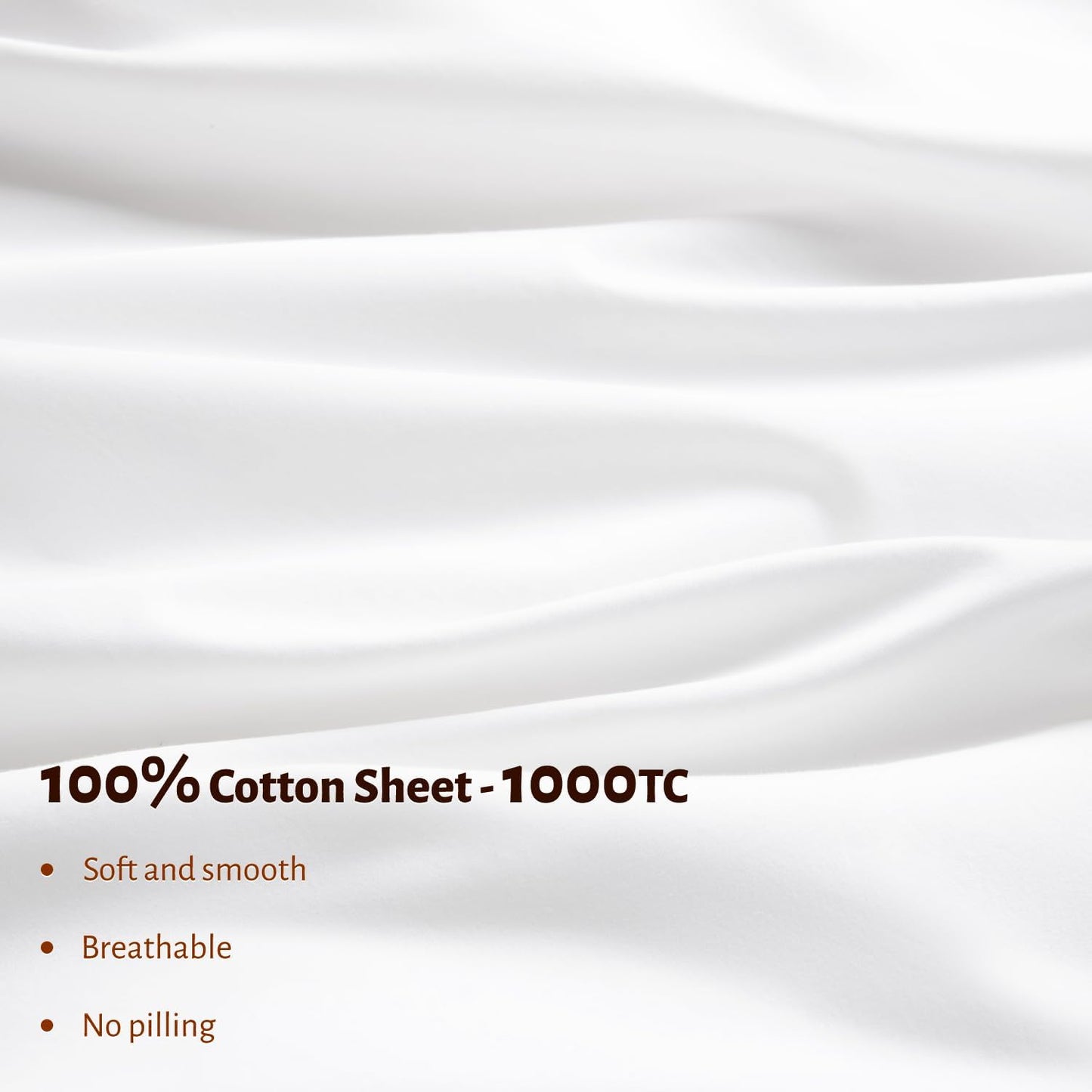 1000TC  Egyptian Cotton Sheets-Cool-4 PC