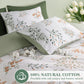 Floral Cotton Duvet Cover 3 Piece Set