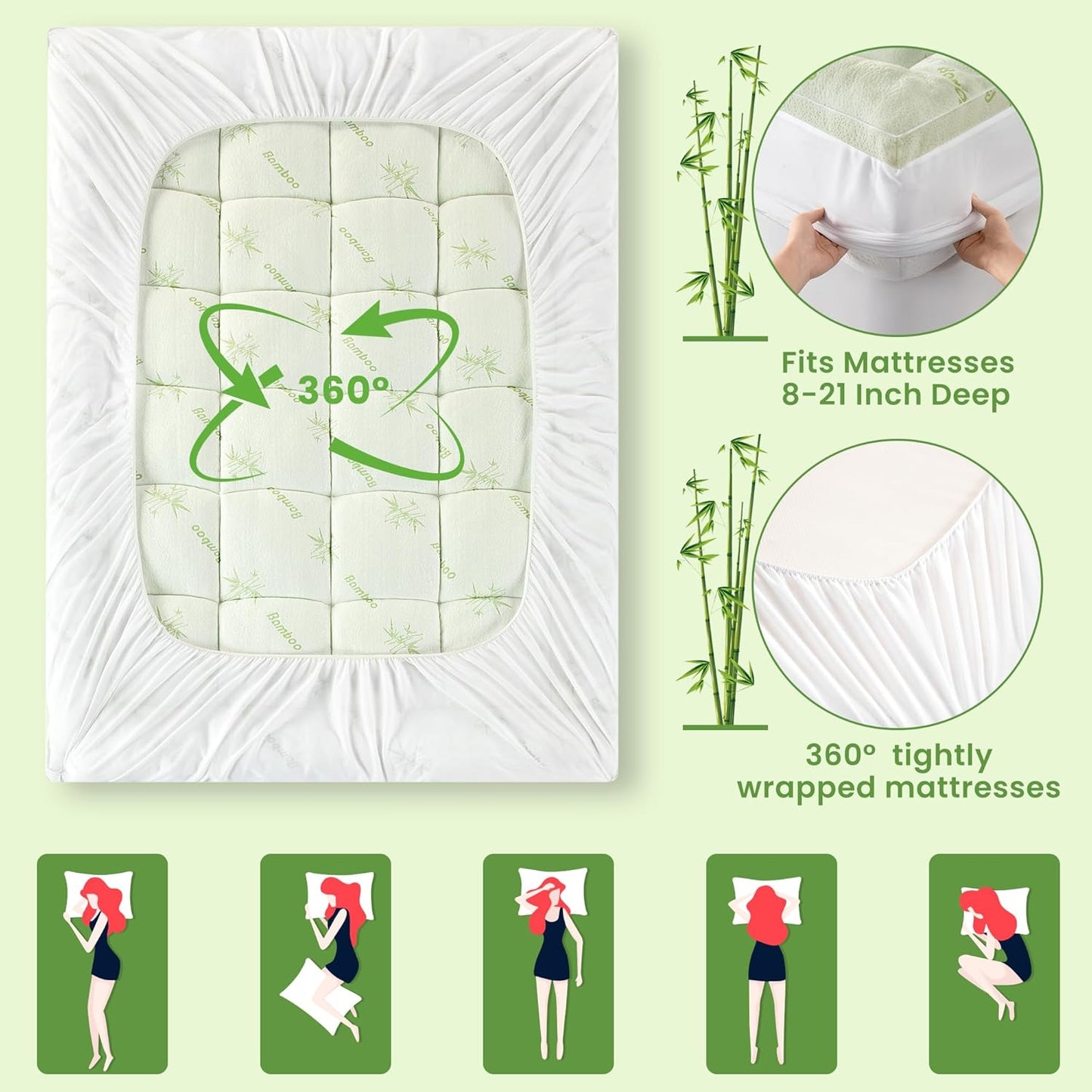 Bamboo Mattress Topper