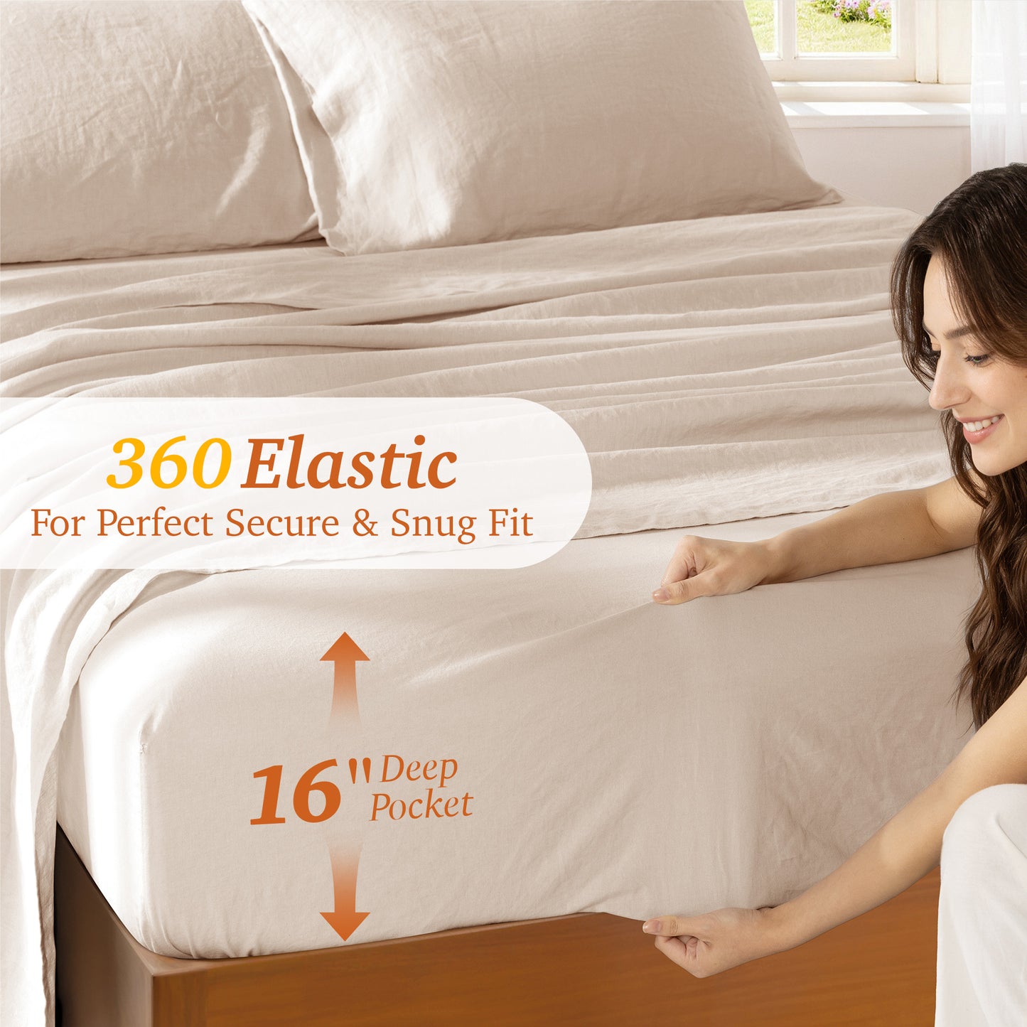 Natural Linen Sheet Set