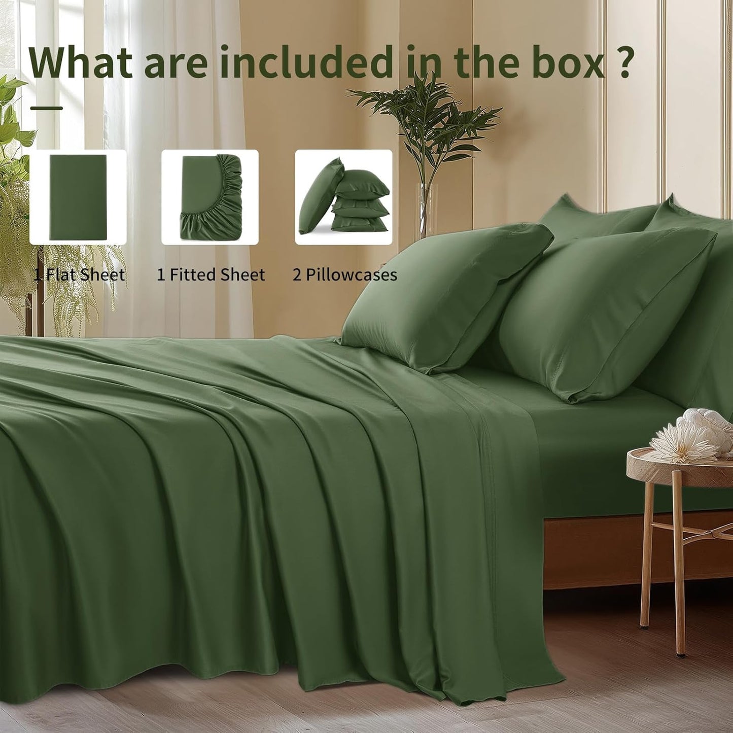 Bamboo Cooling Sheet Set 4/6 Pieces