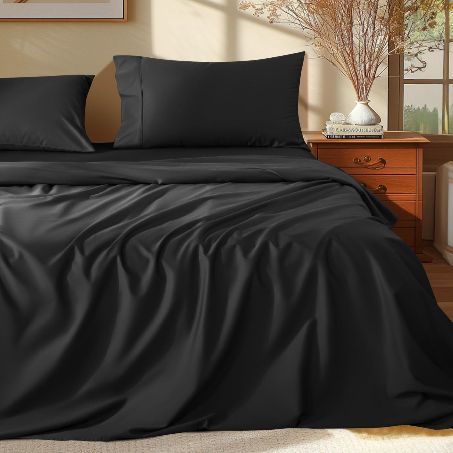 1000TC  Egyptian Cotton Sheets-Cool-4 PC