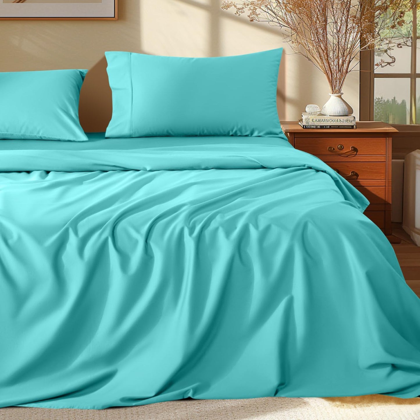1000TC  Egyptian Cotton Sheets-Cool-4 PC