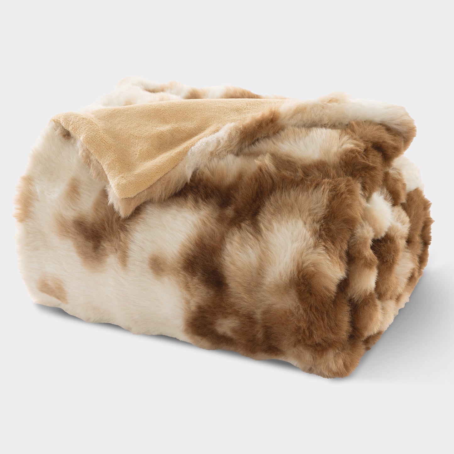 Faux Rabbit Fur Throw Blanket