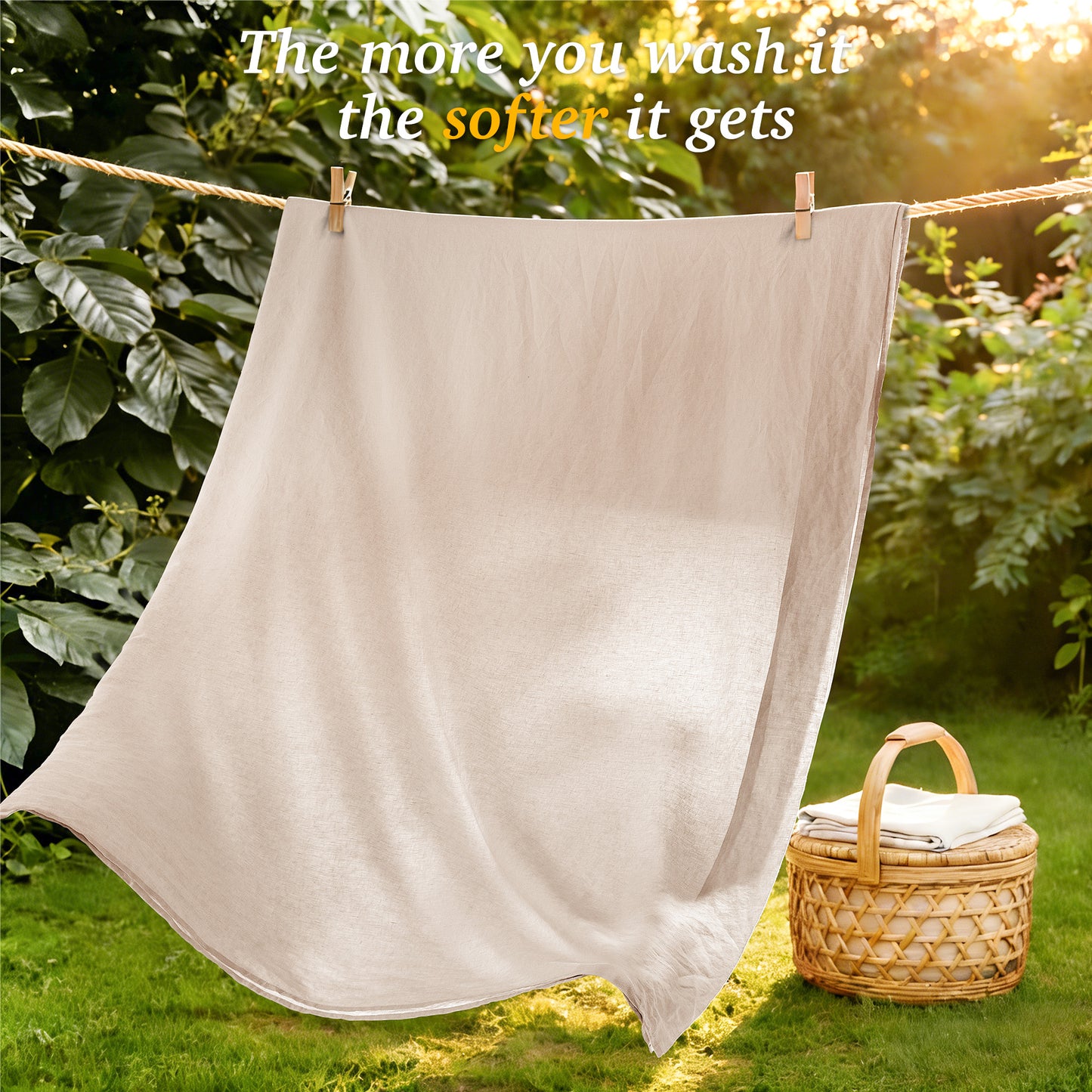 Natural Linen Sheet Set