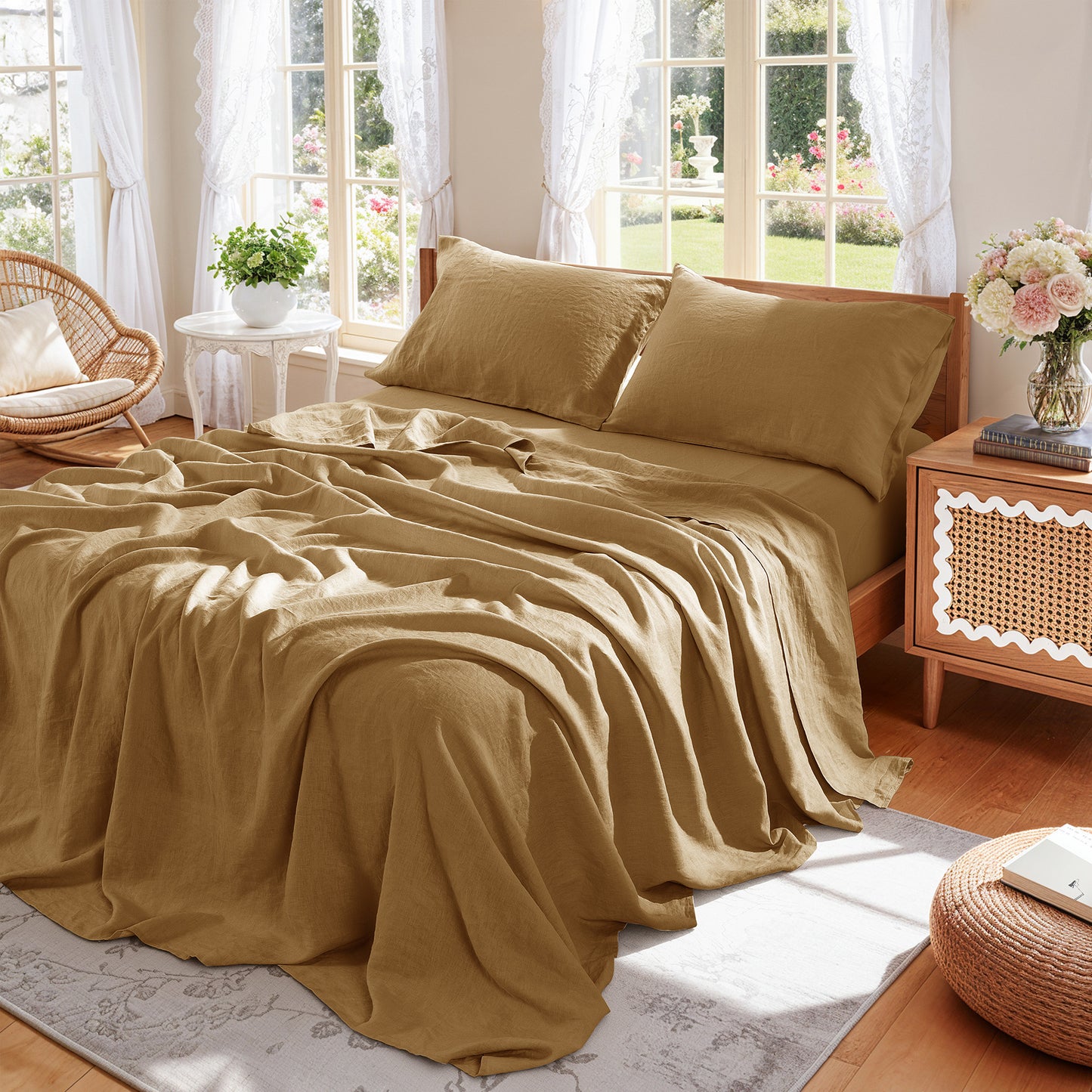 Natural Linen Sheet Set