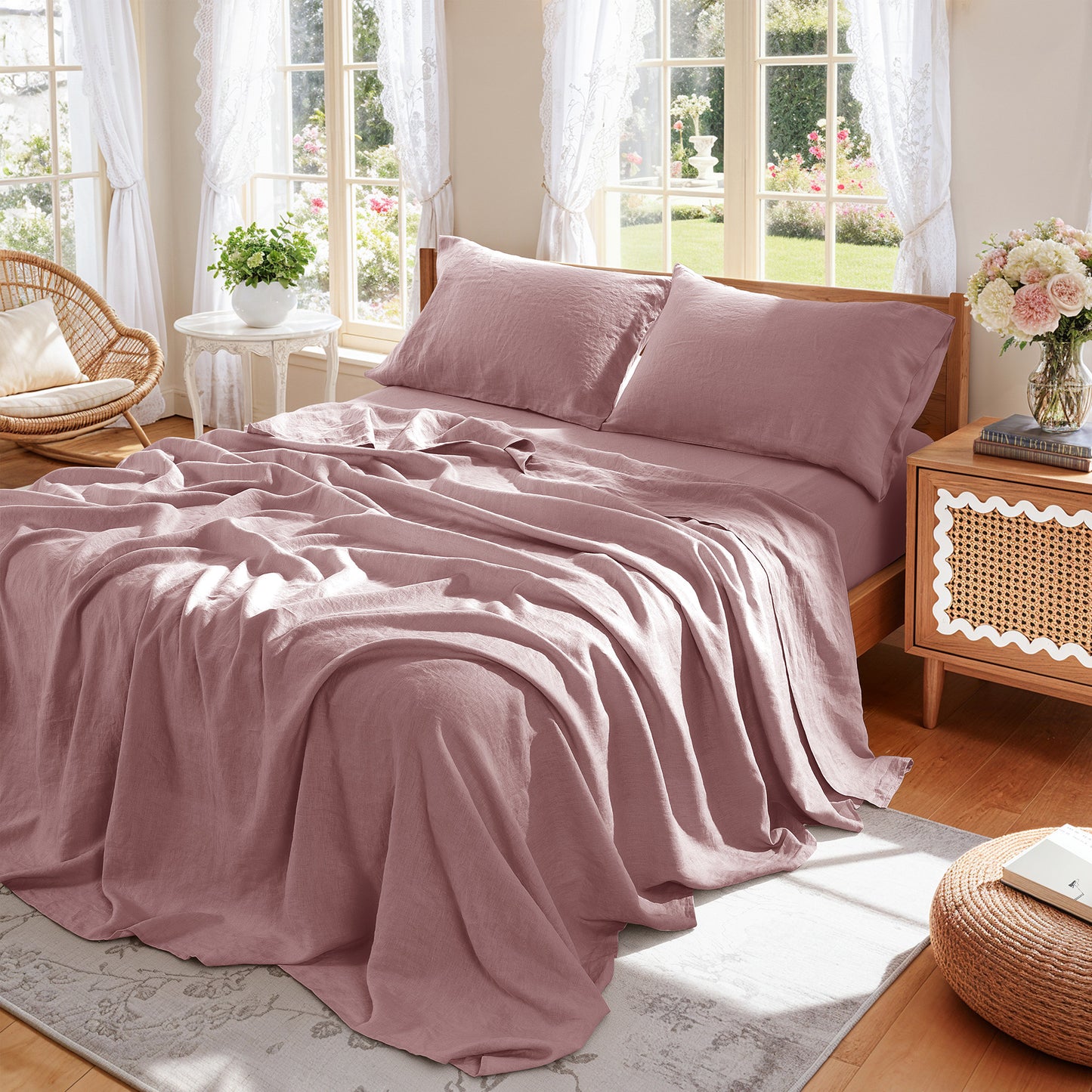 Natural Linen Sheet Set