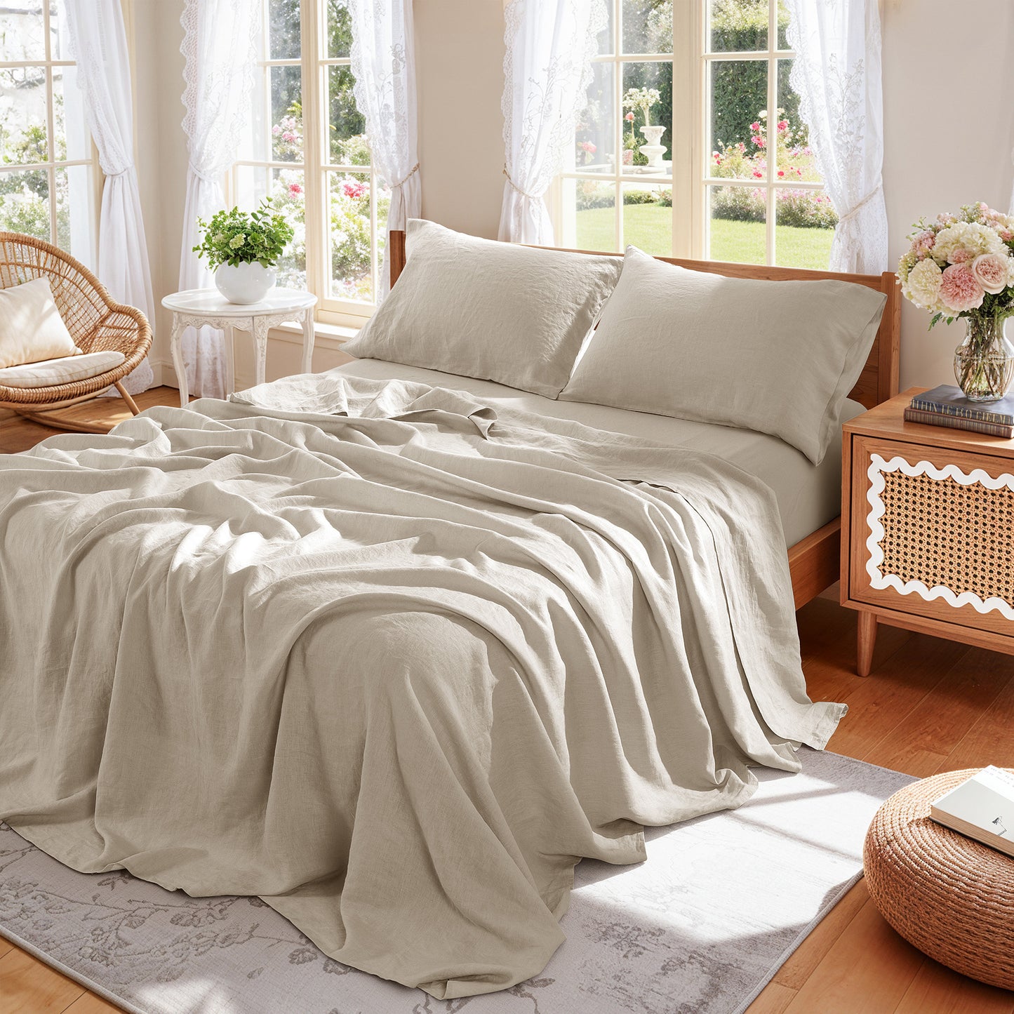 Natural Linen Sheet Set
