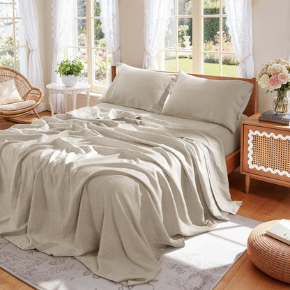 Natural Linen Sheet Set