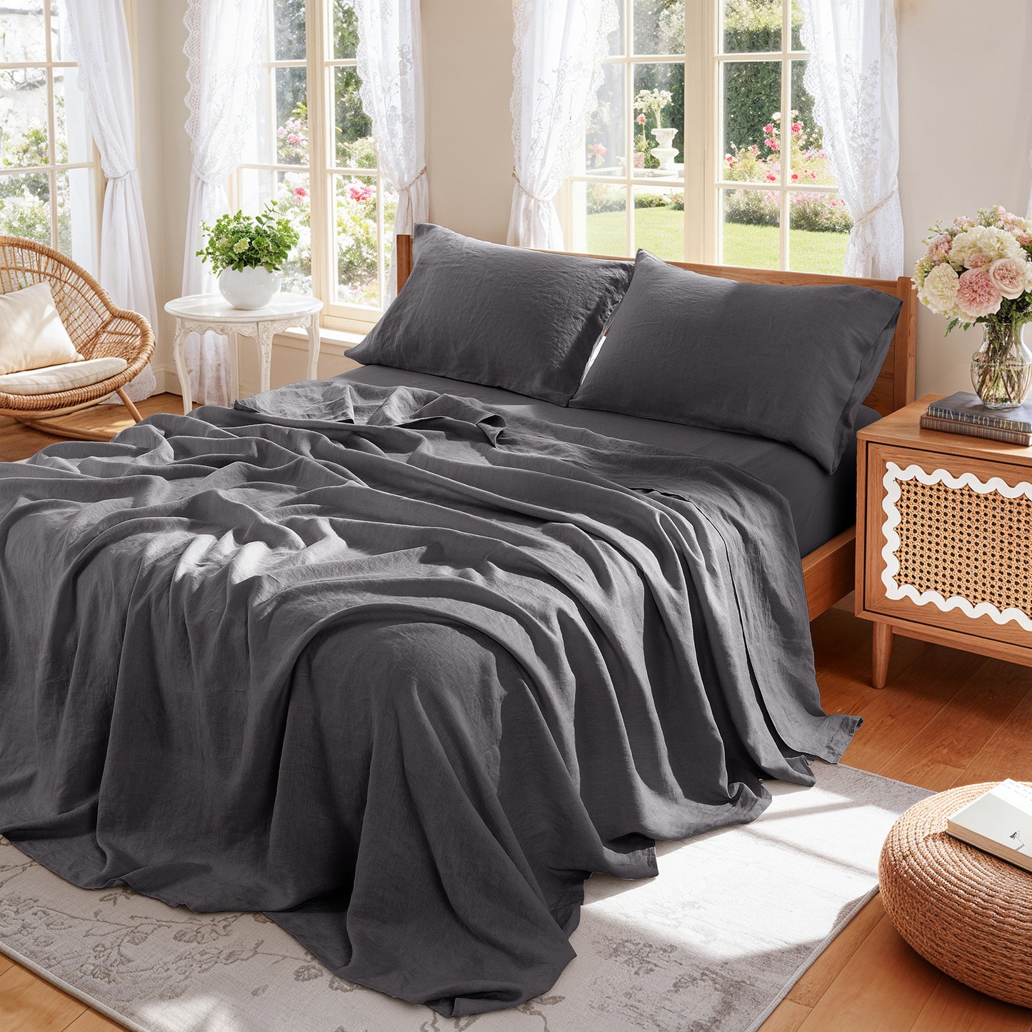 Natural Linen Sheet Set