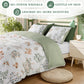 Floral Cotton Duvet Cover 3 Piece Set