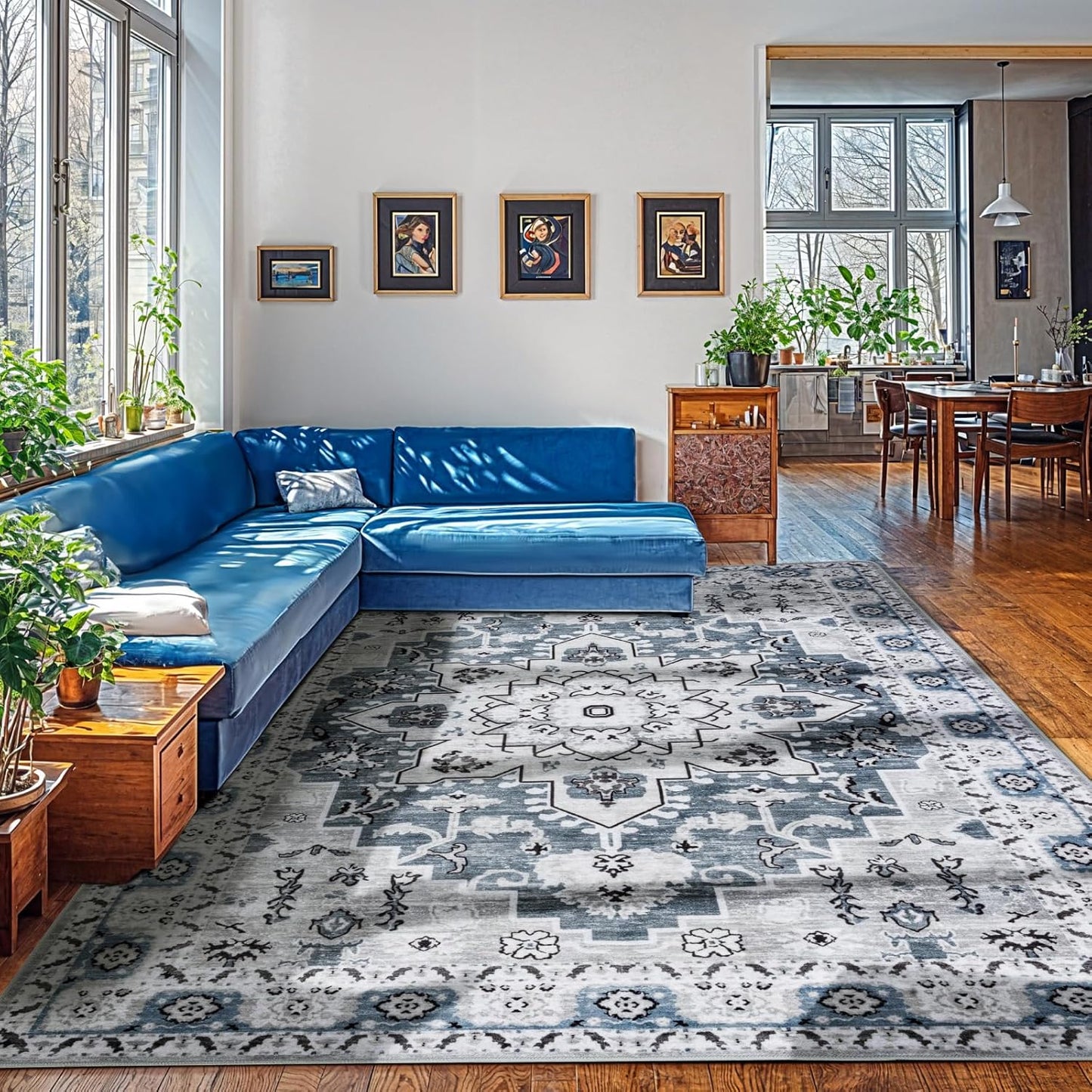 Neutral Vintage Absorbent Soft Rug