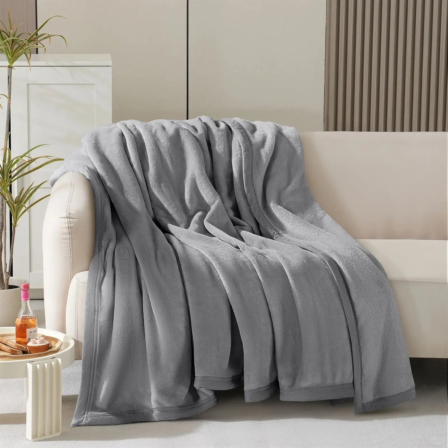 Shilucheng Fleece Blankets, All Season Luxury Lightweight Thermal Throw for Couch Bed Sofa