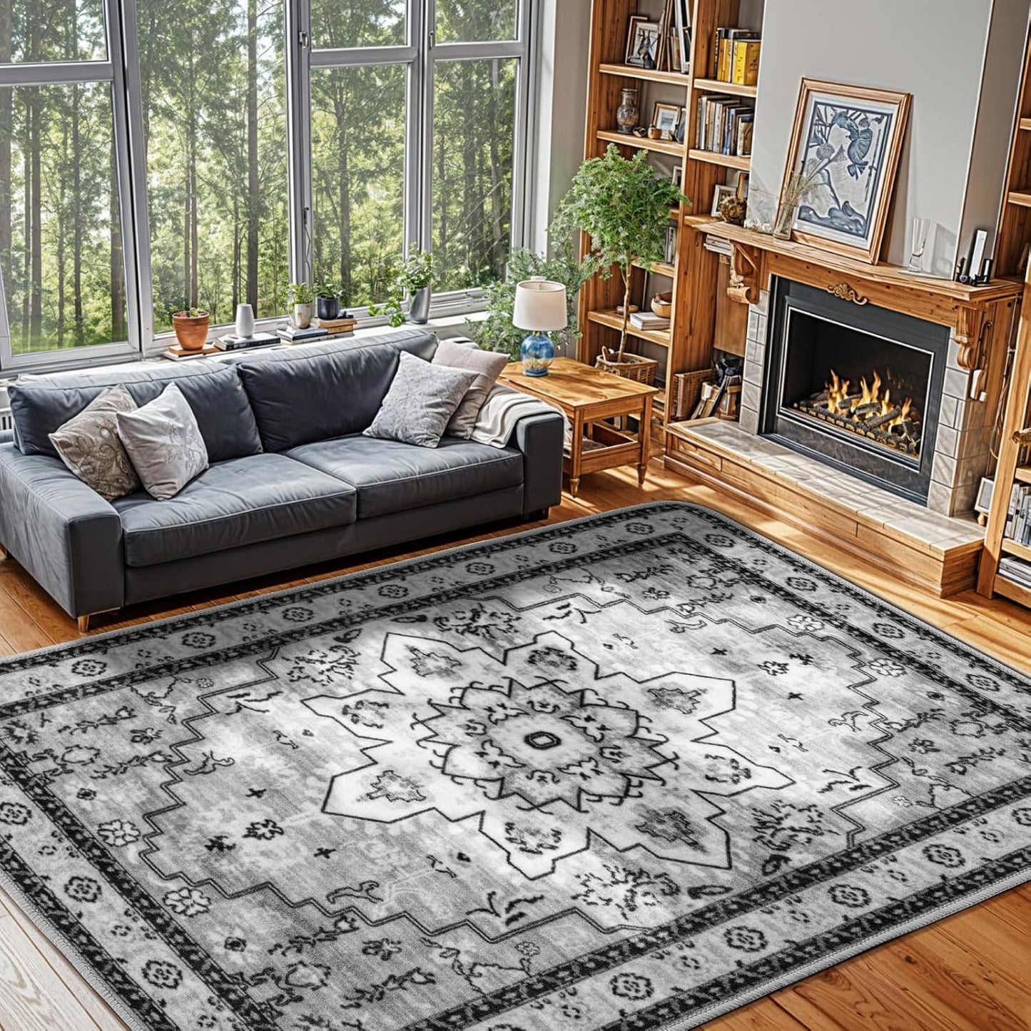 Neutral Vintage Absorbent Soft Rug