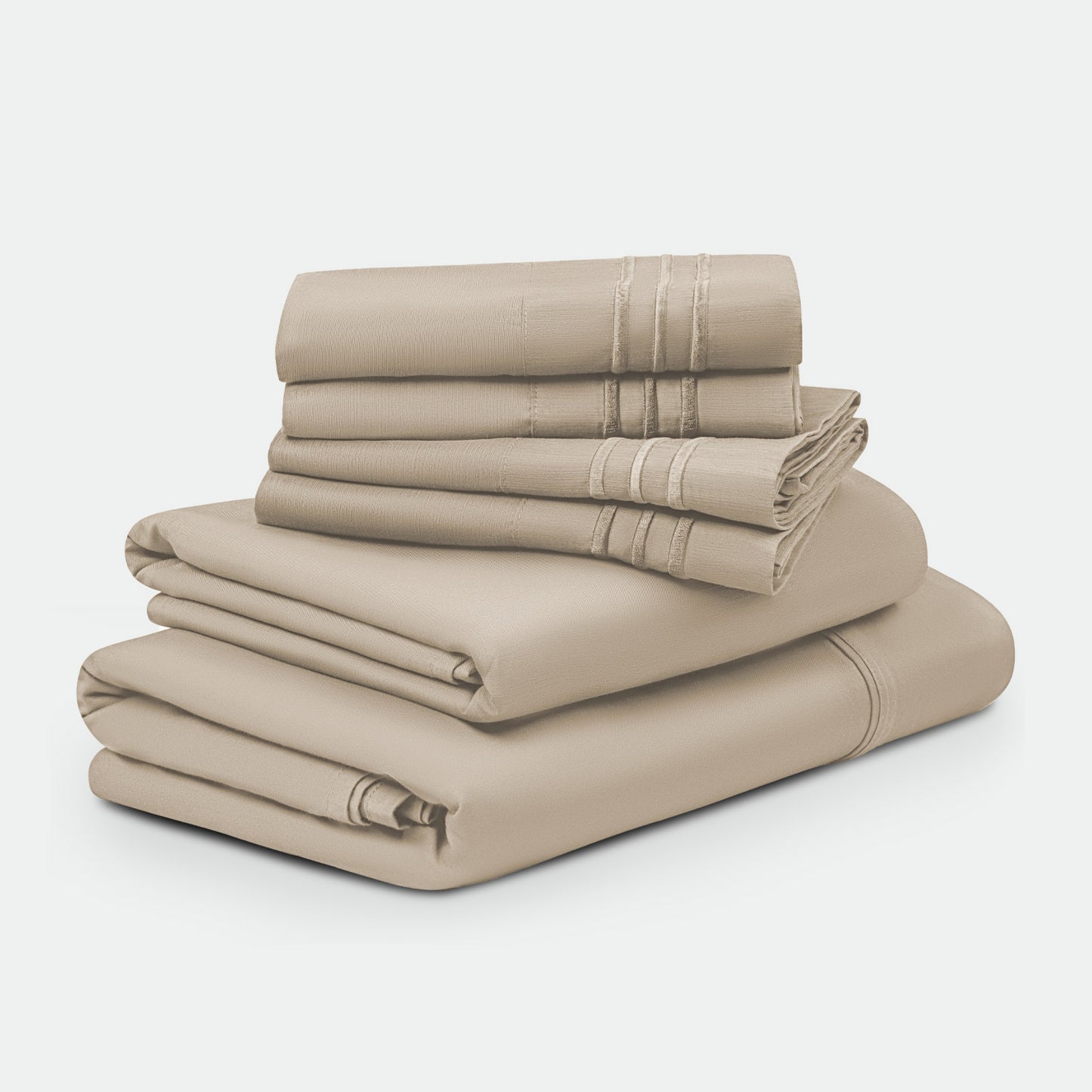 Microfiber+ 1800 Thread Count 6 PC Sheet Set