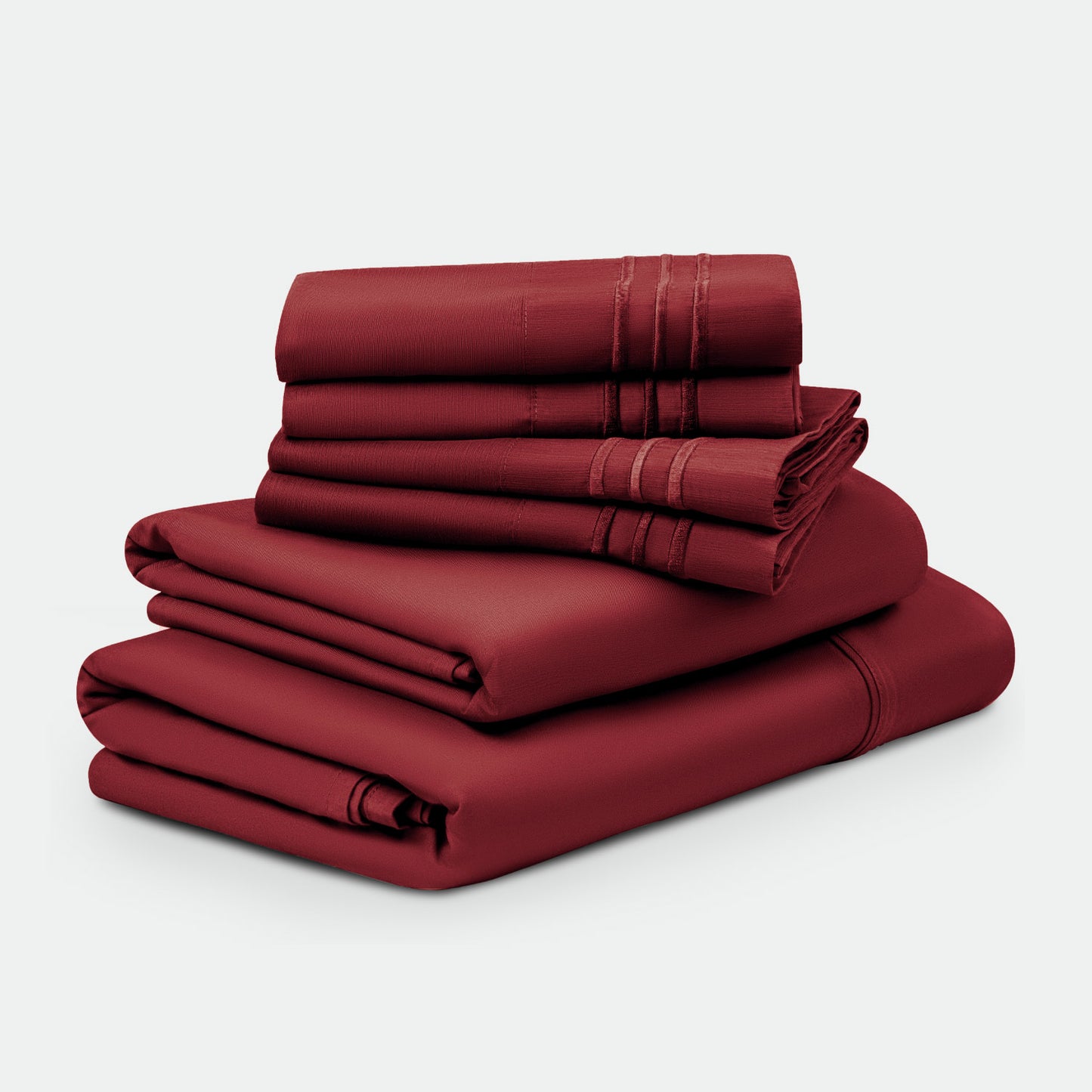 Microfiber+ 1800 Thread Count 6 PC Sheet Set