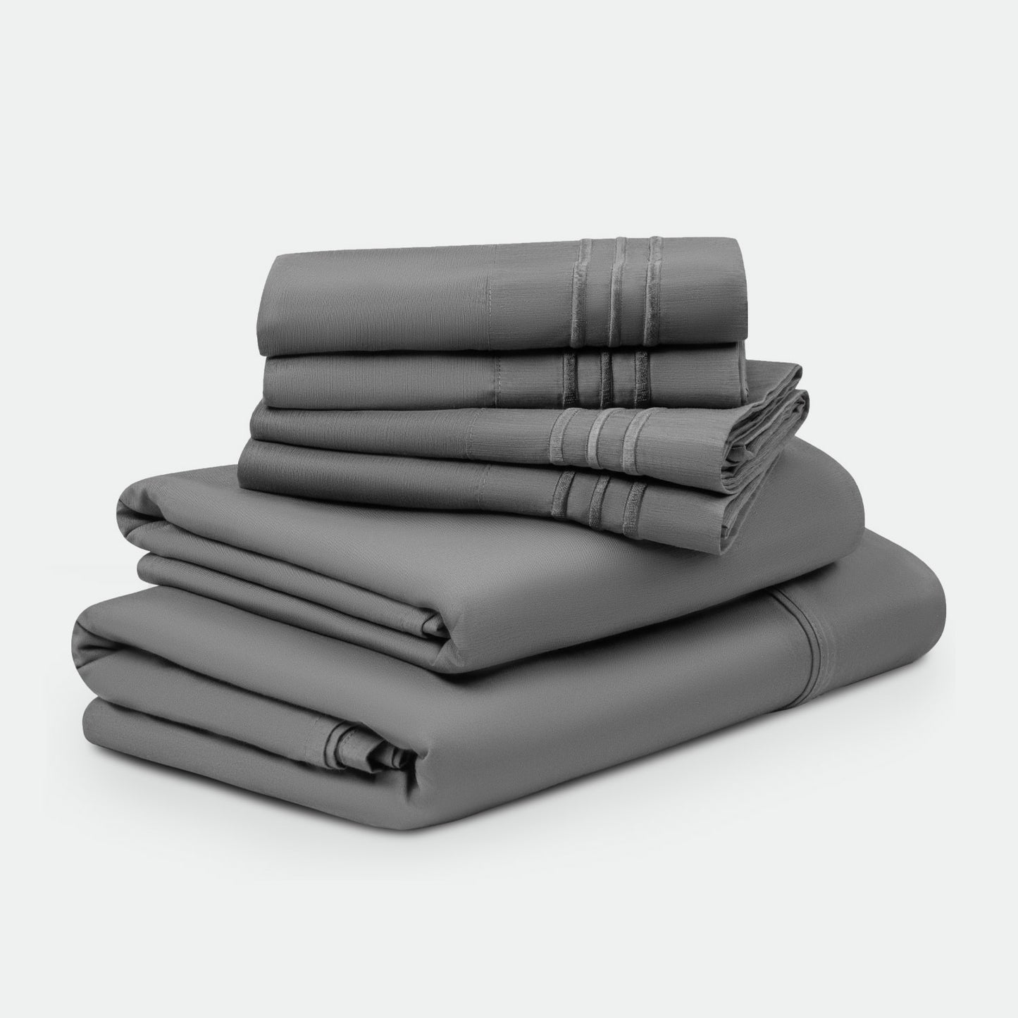 Microfiber+ 1800 Thread Count 6 PC Sheet Set