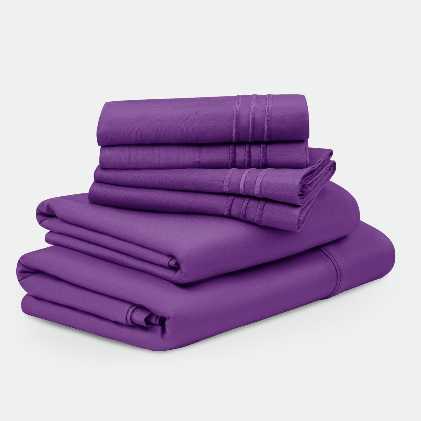 Microfiber+ 1800 Thread Count 6 PC Sheet Set